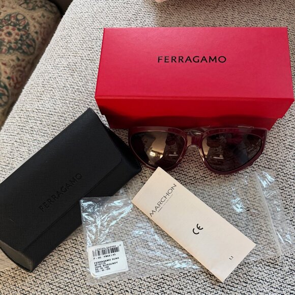Salvatore Ferragamo SF1017S 604 60 Burgundy Ladies Sunglasses NWT main image 9